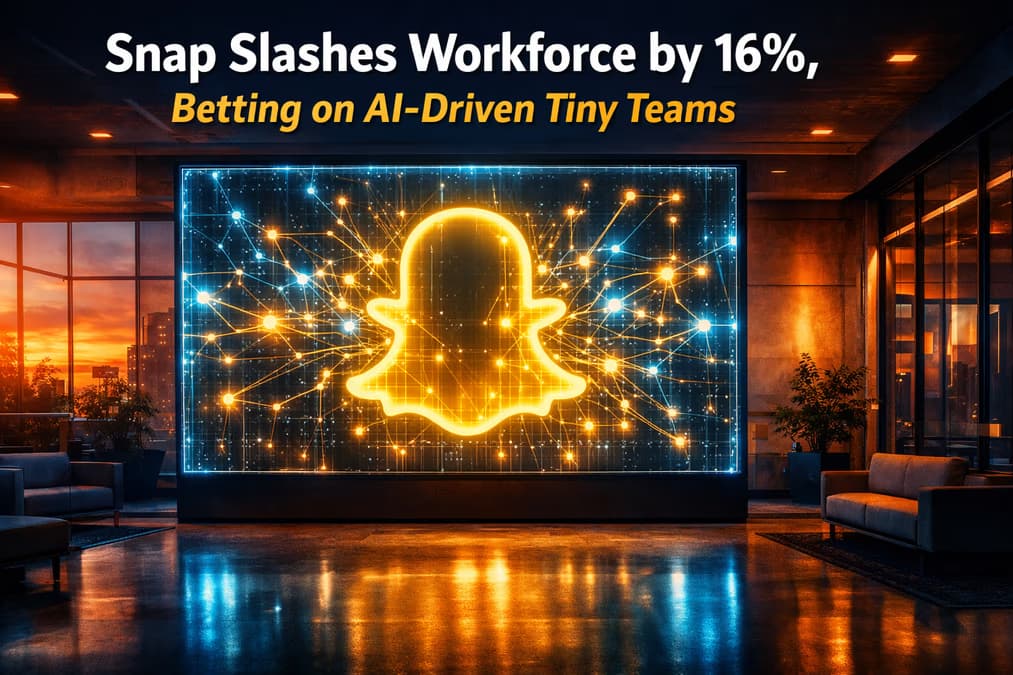 Snap Slashes Workforce by 16%, Betting on AI-Driven 'Tiny Teams'