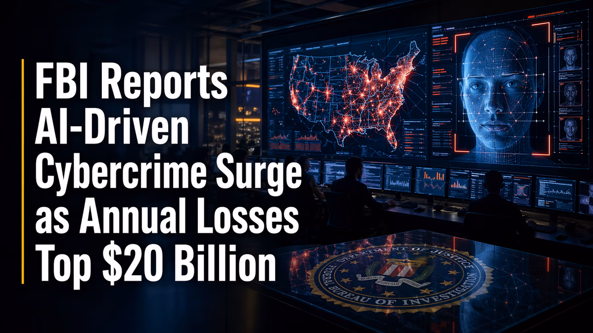 FBI Reports AI-Driven Cybercrime Surge as Annual Losses Top $20 Billion