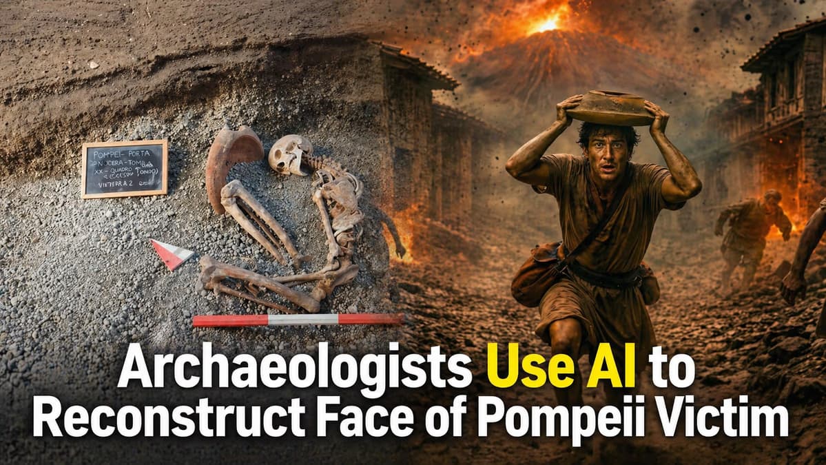 Faces from the Ash: AI Reconstructs the Final Moments of a Pompeii Victim