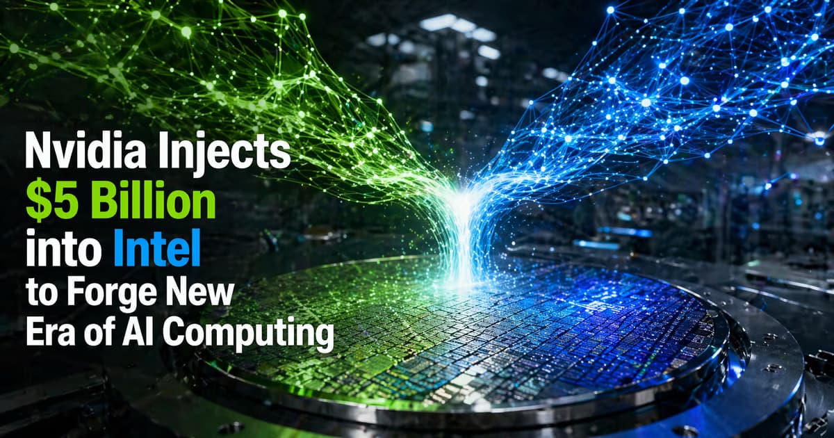 Nvidia Injects $5 Billion into Intel to Forge New Era of AI Computing