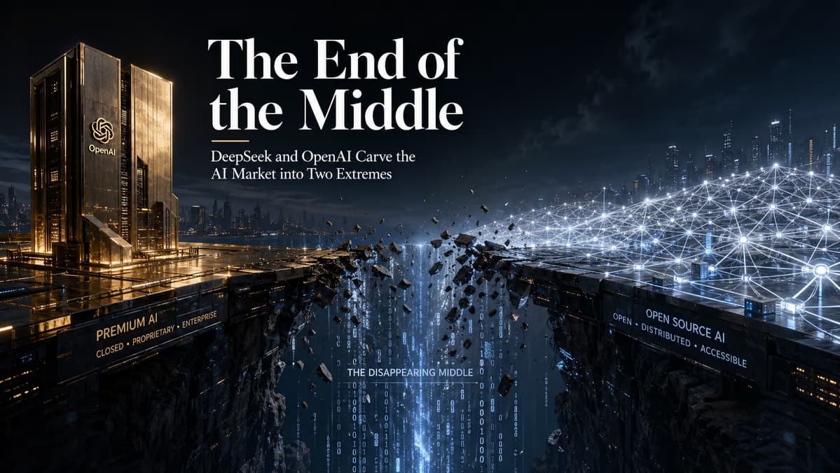 The End of the Middle: DeepSeek and OpenAI Carve the AI Market into Two Extremes