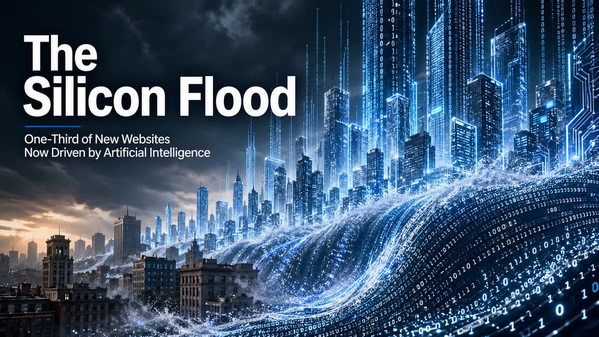 The Silicon Flood: One-Third of New Websites Now Driven by Artificial Intelligence