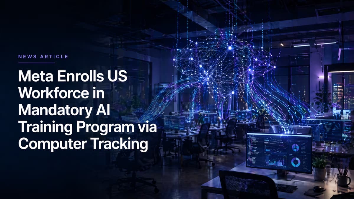 Meta Enrolls US Workforce in Mandatory AI Training Program via Computer Tracking
