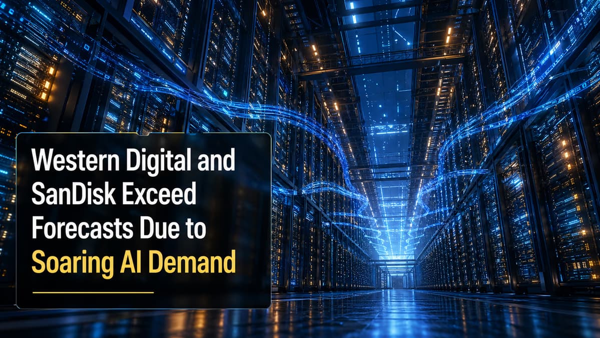 Western Digital and SanDisk Exceed Forecasts Due to Soaring AI Demand