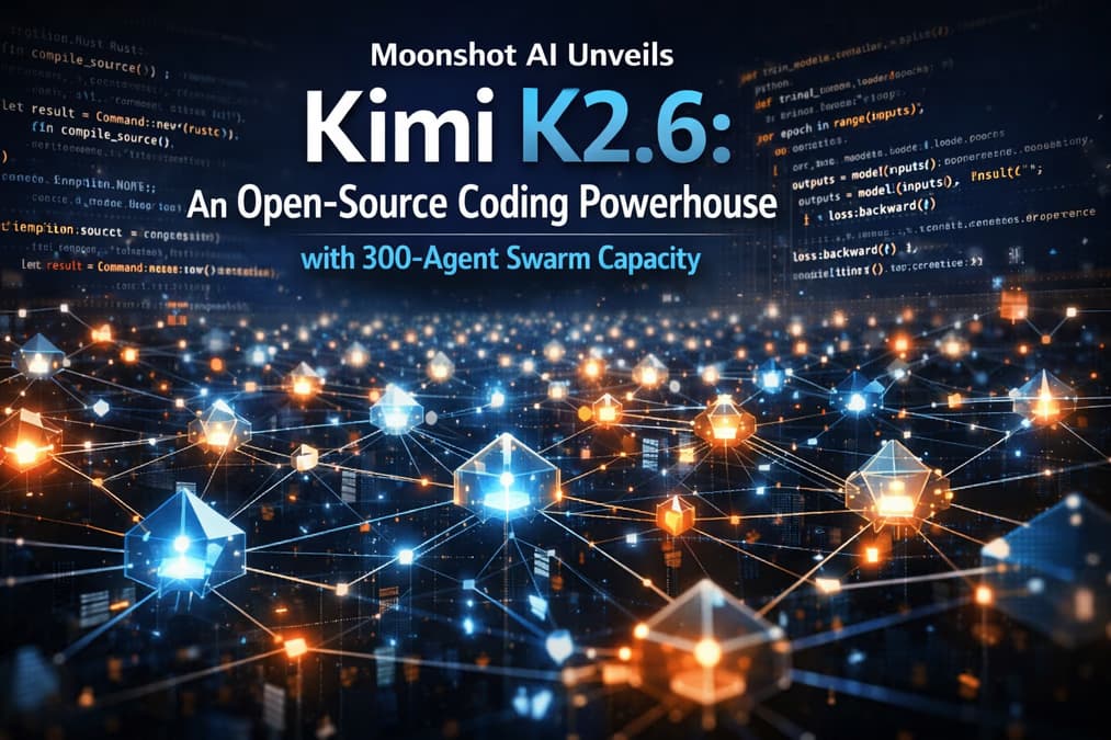 Moonshot AI Unveils Kimi K2.6: An Open-Source Coding Powerhouse with 300-Agent Swarm Capacity