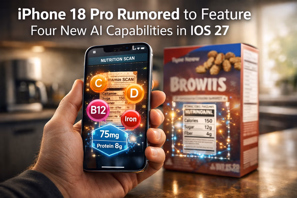 iPhone 18 Pro Rumored to Feature Four New AI Capabilities in iOS 27